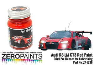 Peinture rouge Zero Paints ZP-1636 Audi R8 LM GT3, 30 ml