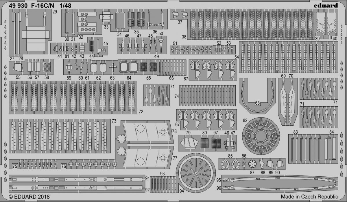 Eduard BIG49208 F-16C/N 1/48 TAMIYA – image 7