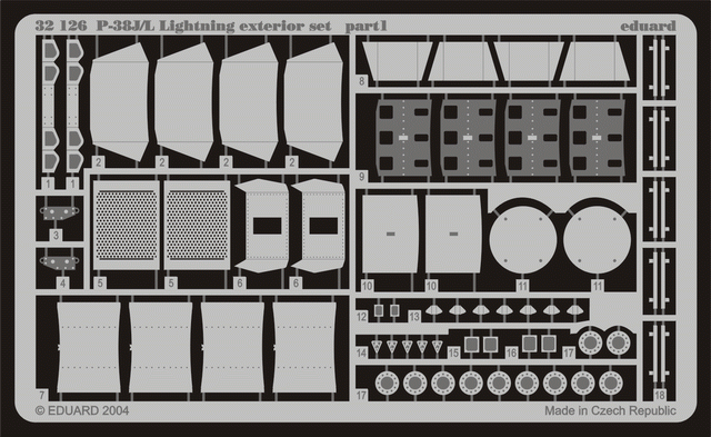 Eduard 32126 P-38J/ L extérieur 1/32 TRUMPETER