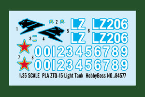 Hobby Boss 84577 PLA ZTQ-15 Char léger 1/35 – image 4