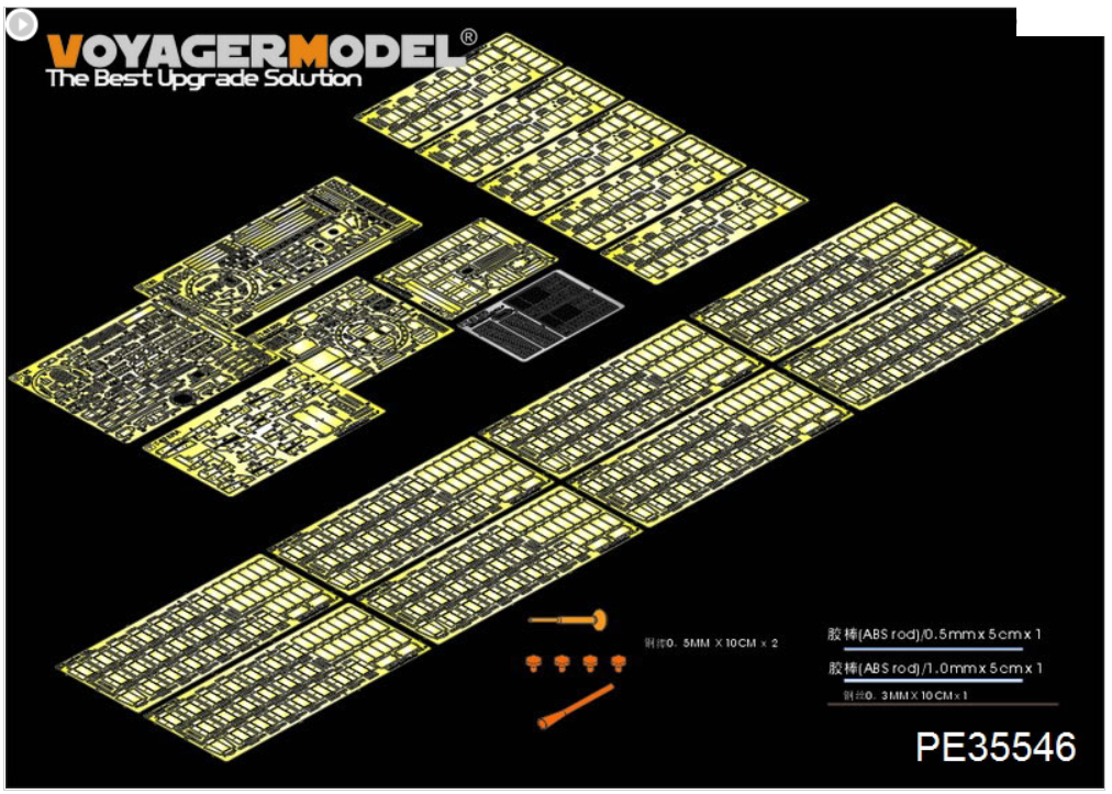 Maquette Voyager PE35546 Char moyen russe moderne T-62 ERA Mod.1972 Basique pour TRUMPETER 01556 1/35