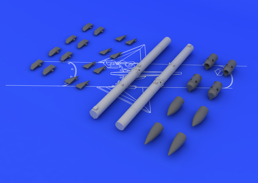 Armement du F-16 Eduard SIN648104 avec bombes à guidage laser, maquette KINETIC au 1/48 – image 8