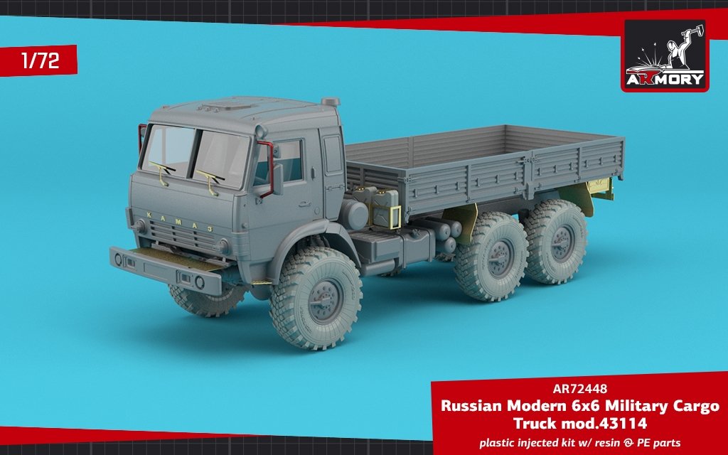 Armory Models 72448-R Russian Modern 6×6 Military Cargo Truck mod.43114 1/72 – zdjęcie 5