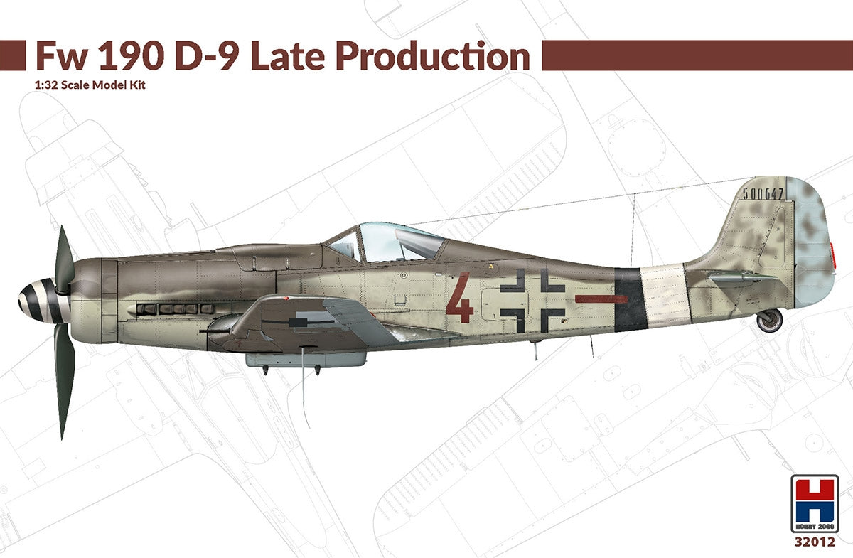 Hobby 2000 32012 Fw 190 D-9 Production tardive (HASEGAWA + CARTOGRAF + MASQUES) 1/32