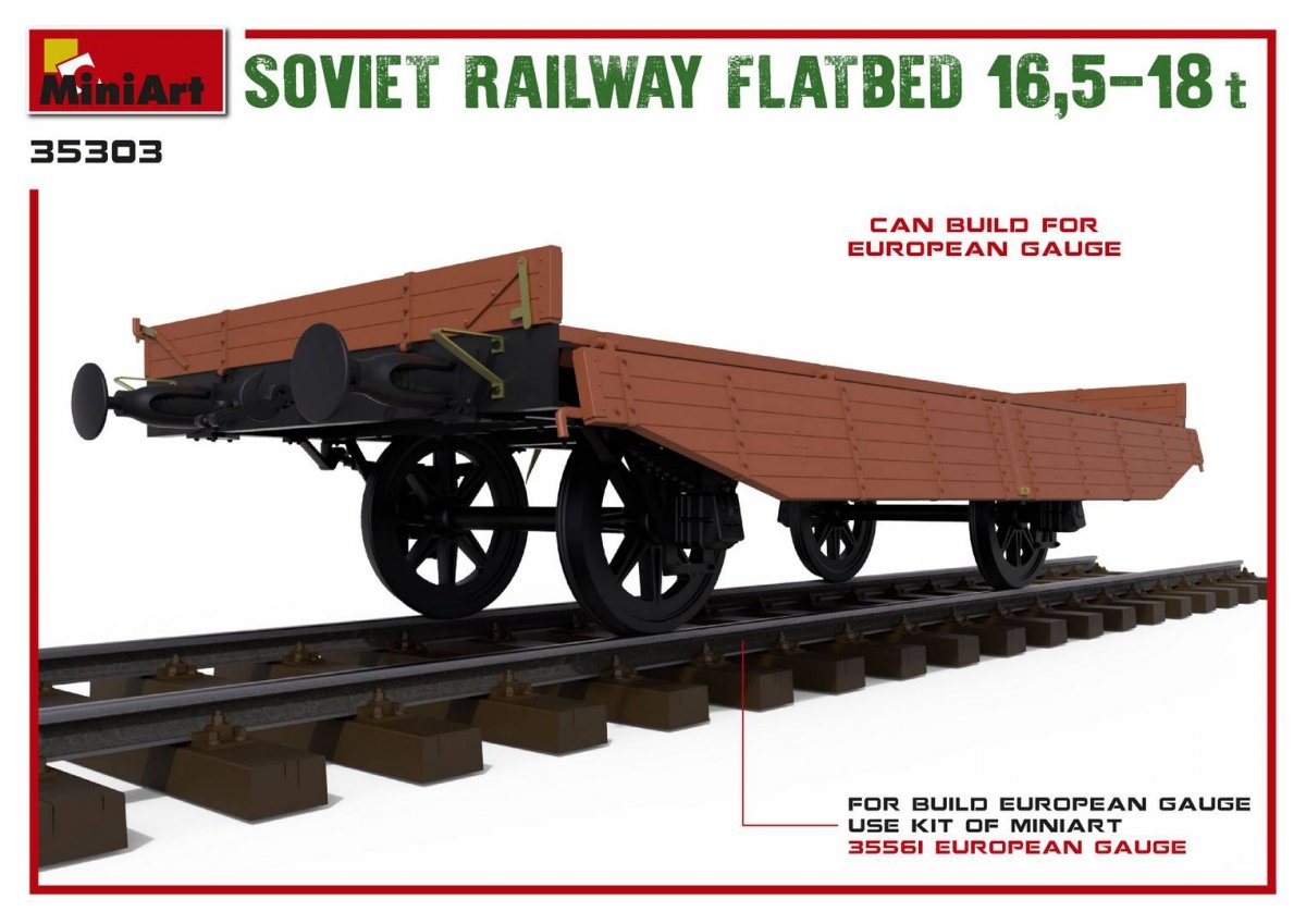 MiniArt 35303 Plateau ferroviaire soviétique 16,5-18t (1/35) – imagen 7