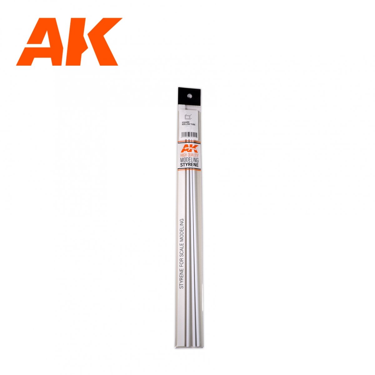 AK Interactive AK6548 TUBE CREUX CARRÉ 4,00 X 350MM – TUBE CREUX CARRÉ EN STYRÈNE – (3 UNITÉS) – image 3