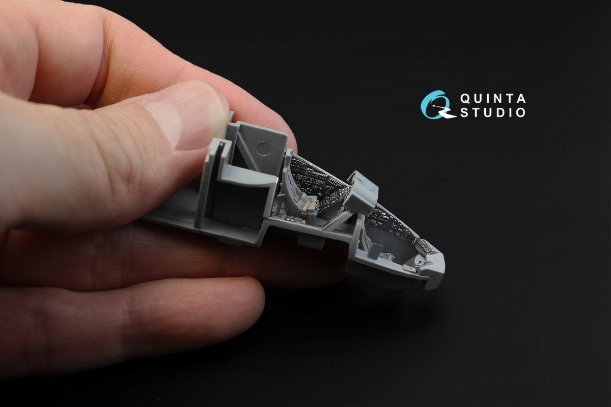 Intérieur imprimé en 3D et coloré sur papier décalcomanie Quinta Studio QD72019 Mi-24V OTAN (pour kit Zvezda) 1/72 – image 3