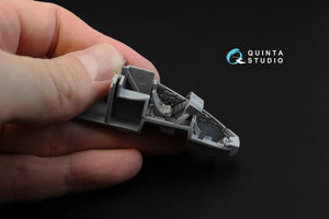 Intérieur imprimé en 3D et coloré sur papier décalcomanie Quinta Studio QD72019 Mi-24V OTAN (pour kit Zvezda) 1/72 – image 3