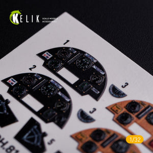 KELIK K32021 DH.81A Tiger Moth - Interior 3D Decal for ICM kit 1/32 – zdjęcie 7