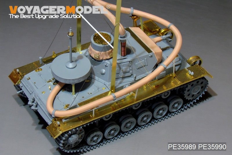 Maquette Voyager PE35989, char allemand Pz.KPfw.III (T)Ausf.F « Opération Seelowe » de la Seconde Guerre mondiale, pour DRAGON 6877/6717, échelle 1/35 – image 8