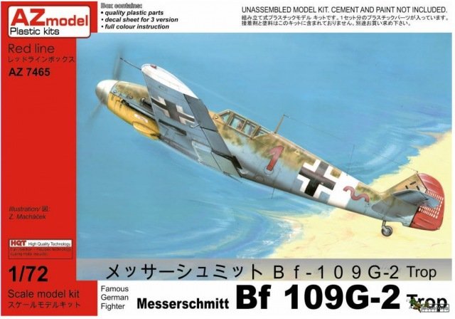 AZ Modèle AZ7467 Messerschmitt Bf 109G-2 "Trop"