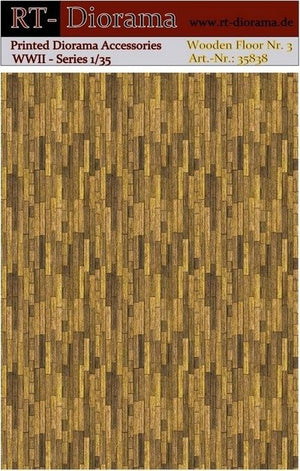 Accessoires imprimés RT-Diorama 35838 : Plancher en bois n° 3 1/35