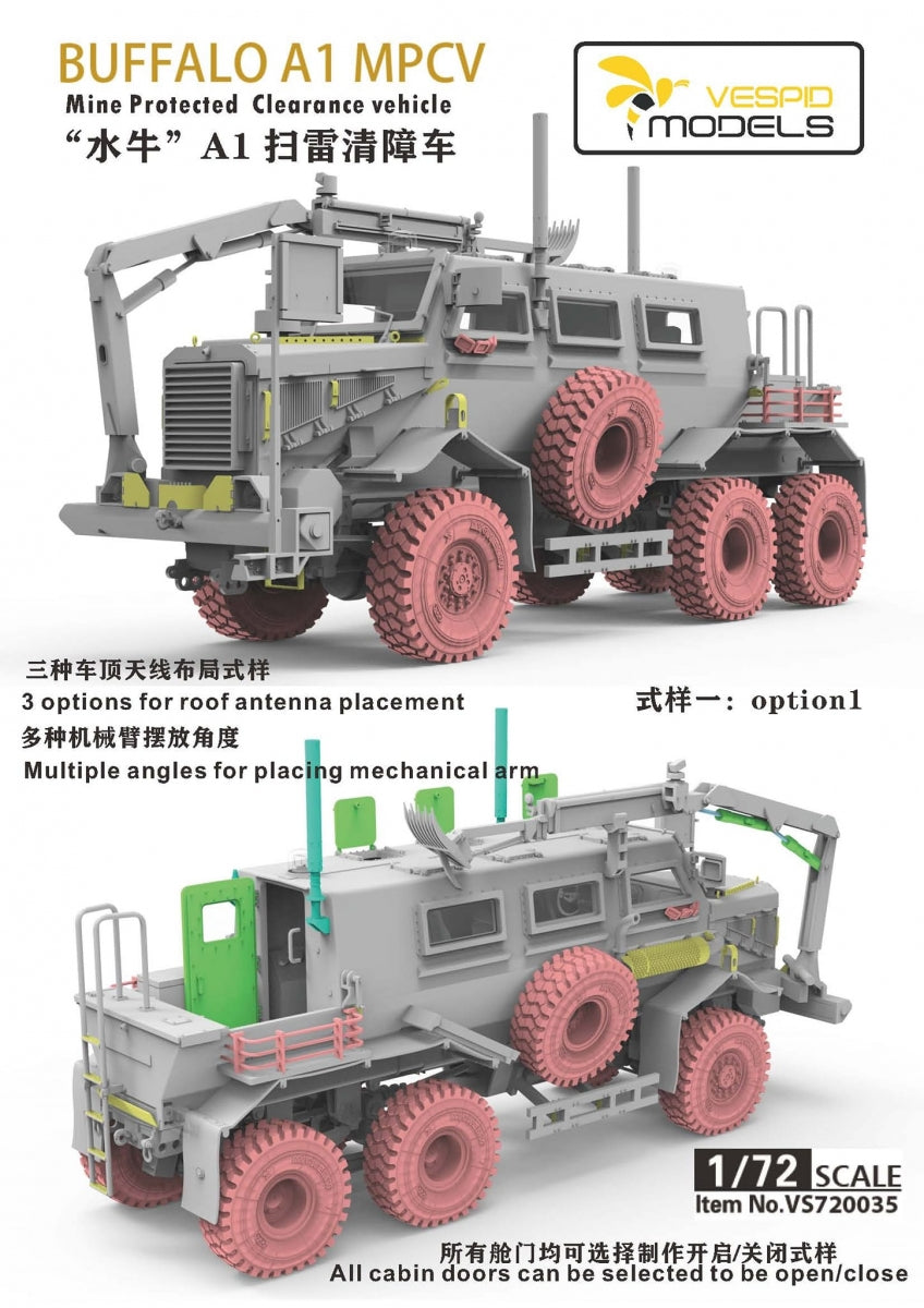 Maquette Vespid Models VS720035 US Buffalo MPCV 1/72  – image 6