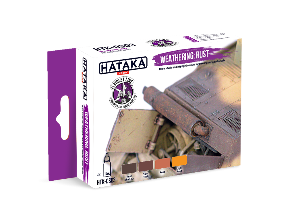 Hataka HTK-DS03 Altération : Rouille 4x17ml – imagen 2