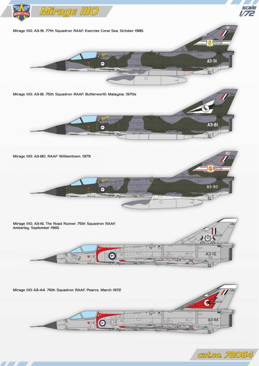 Modelsvit 72064 Mirage IIIO Interceptor 1/72 – zdjęcie 3