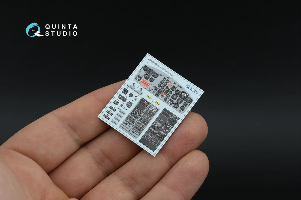 Intérieur imprimé en 3D et coloré pour UH-1B (Trumpeter) de Quinta Studio QD35158, échelle 1/35 – immagine 5