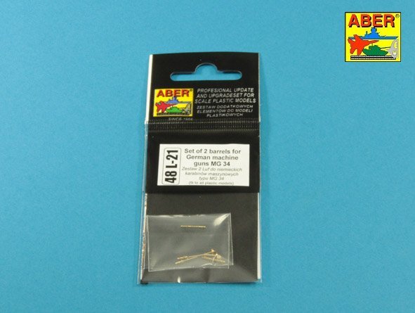 Aber 48L-21 Jeu de 2 canons pour mitrailleuses allemandes MG34 (1/48) – image 8