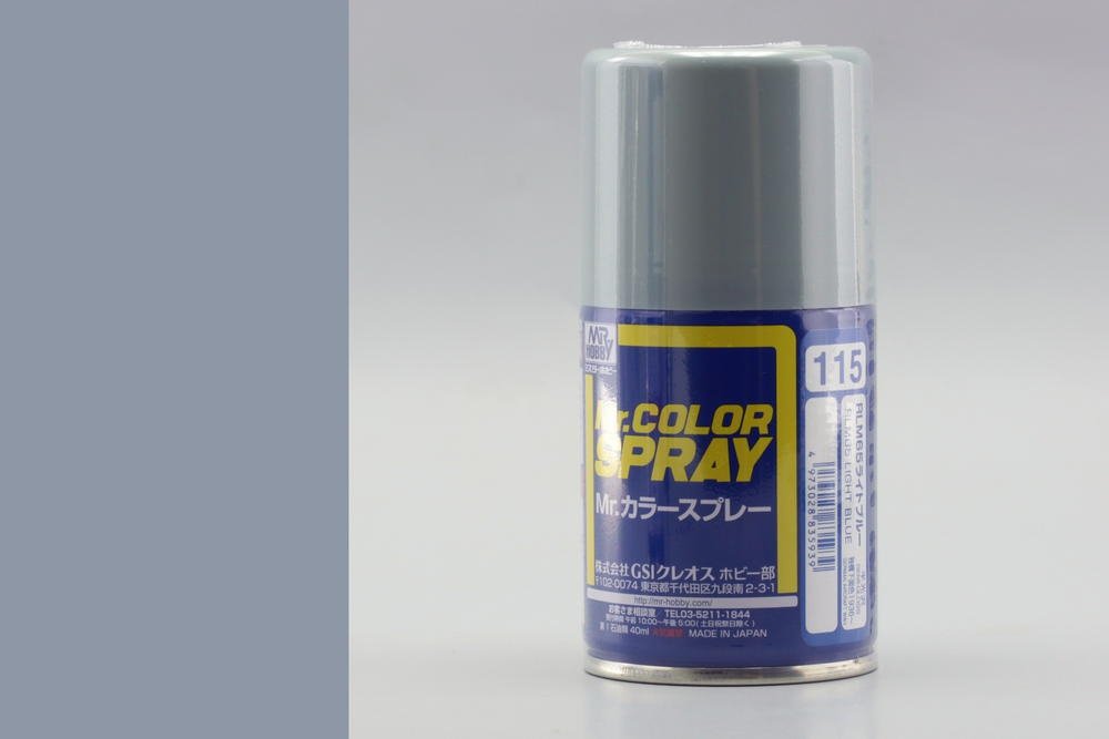 Mr.Hobby S-115 RLM65 Bleu clair - (Semi-brillant) Spray
