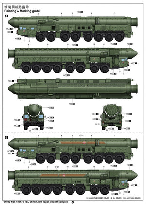 Trompette 01082 15U175 TEL du complexe RS-12M1 Topol-M ICBM 1/35 – image 29
