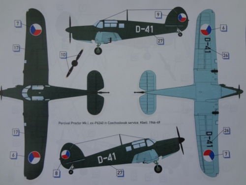 Dora Wings 72003 Percival Proctor Mk.1 Tchécoslovaquie 1/72 – imagen 2