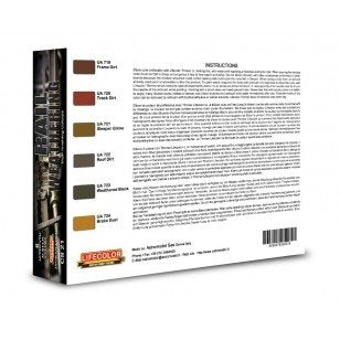 Coffret de peinture acrylique Lifecolor CS21 Effet vieilli pour rails 6 x 22 ml – image 2