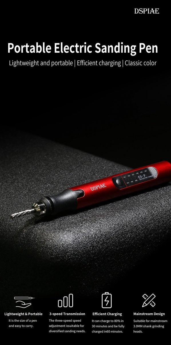Stylo à tailler électrique portable DSPIAE ES-P / Kit de gravure électrique 