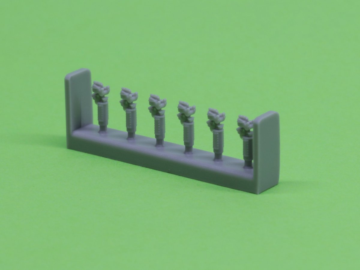 Maquette Master SM-350-092 USN 40 mm/56 Bofors à double affût ver.2 / avec directeur de tir Mk-51 - (résine, photodécoupe et pièces tournées) - (6 pièces) 1/350 – image 3