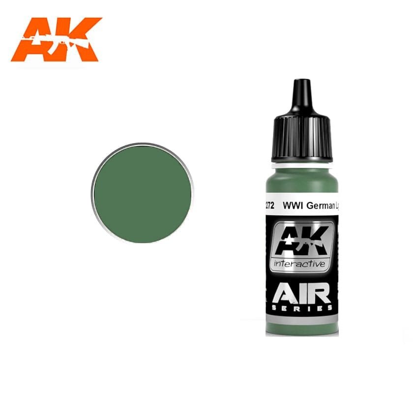AK Interactive AK2272 Première Guerre mondiale, vert clair allemand, 17 ml