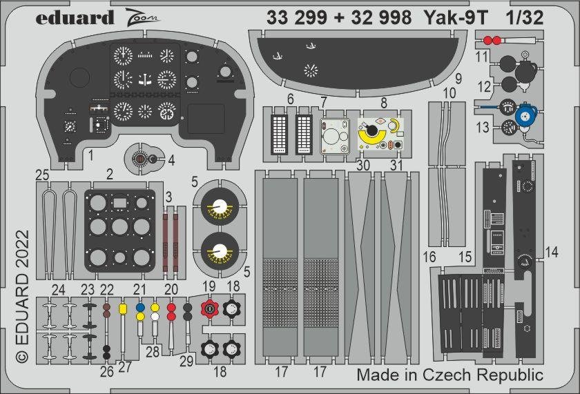 Eduard BIG33144 Yak-9T ICM 1/32  – immagine 4