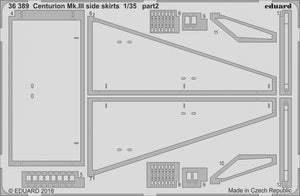 Jupes latérales Eduard 36389 Centurion Mk. III TAMIYA 1/35 – immagine 2