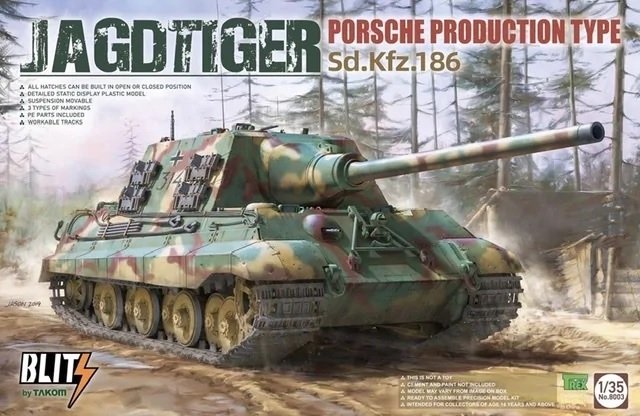 Takom 8003 Jagdtiger Sd.Kfz. 186 Porsche Type de production 1/35