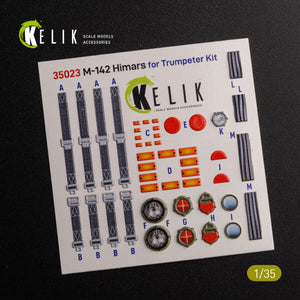 KELIK K35023 M142 HIMARS - Décalcomanies 3D intérieures et décalcomanies classiques pour maquette Trumpeter au 1/35 – image 4