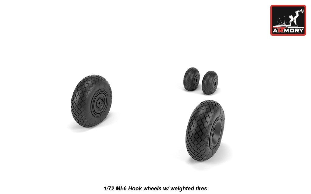 Armory Models AW72058 Mil Mi-6 Roues à crochet avec pneus lestés 1/72 – image 4