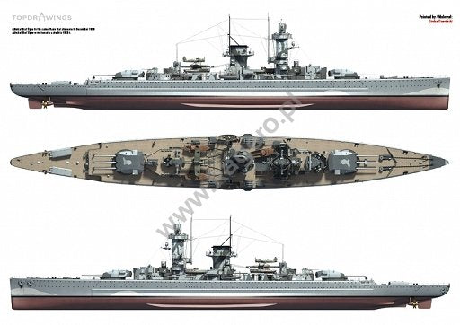 Kagero 7022 Le cuirassé de poche allemand Amiral Graf Spee EN/PL – immagine 5