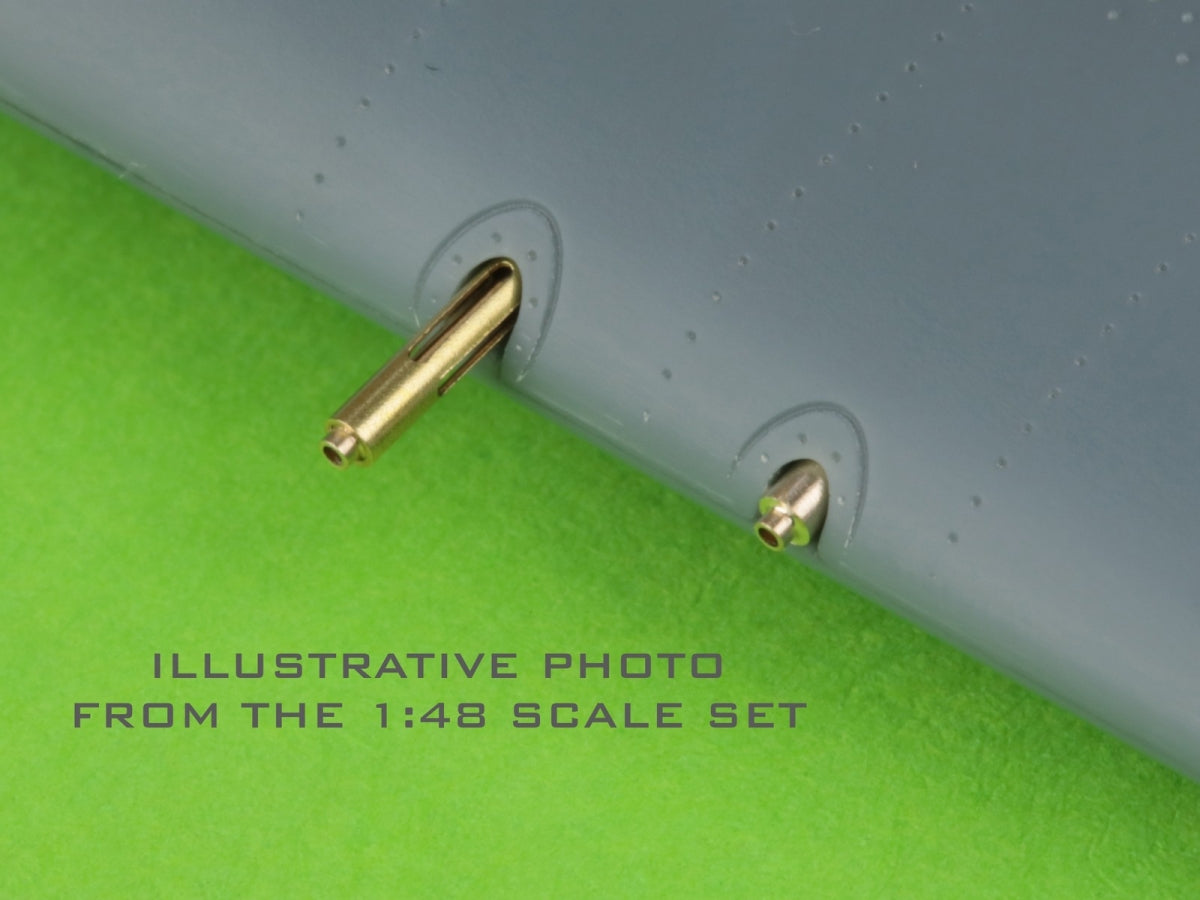 Master AM-32-125 F4F-3 Wildcat EARLY (avant-guerre) - Mitrailleuses Browning .50 avec trous de radiateur oblongs et tube de Pitot ancien 1/32  – immagine 3