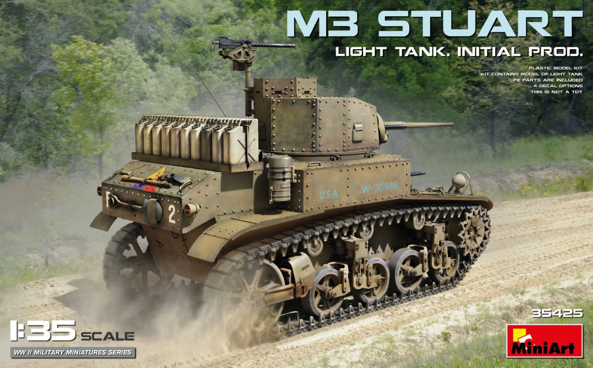 MiniArt 35425 M3 STUART CHAR LÉGER, PRODUCTION INITIALE 1/35