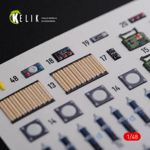 KELIK K48093 CH-47F stickers 3D intérieur pour kit Italeri 1/48 – immagine 10