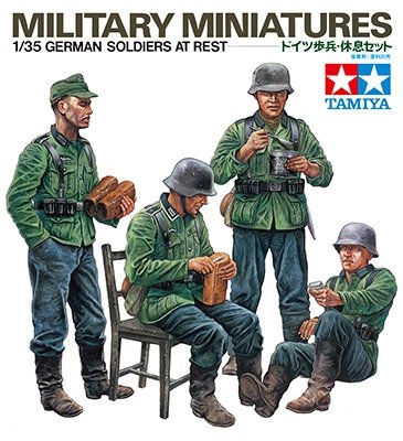 Tamiya 35129 Soldats allemands au repos (1/35)
