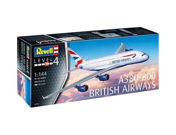 Maquette Revell 03922 Airbus A380-800 British Airways au 1/144