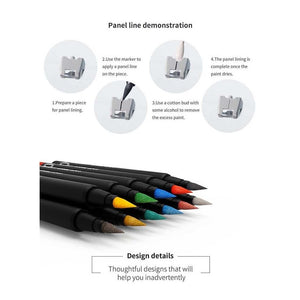 Stylo marqueur à pointe souple rouge DSPIAE MK-04 – immagine 6