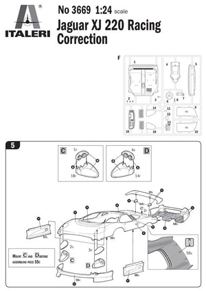 Italeri 3669 Jaguar XJ 220 Racing 1/24 – zdjęcie 5