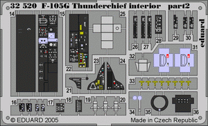 Intérieur du F-105G Eduard 32520 au 1/32 TRUMPETER – image 4