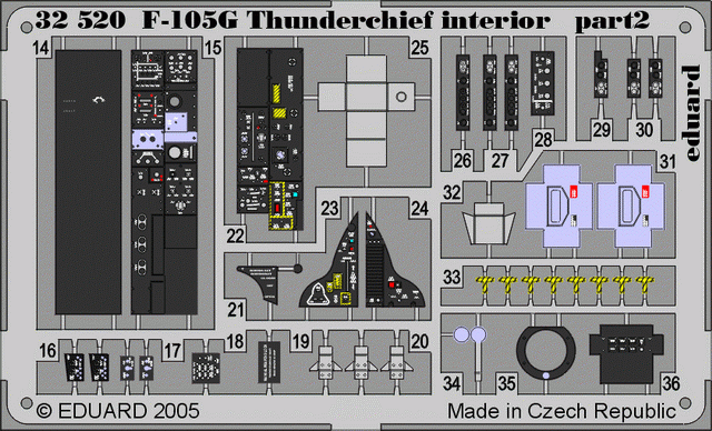Intérieur du F-105G Eduard 32520 au 1/32 TRUMPETER – image 4