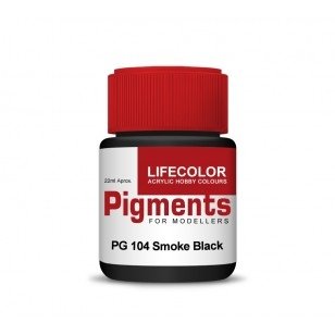 Pigments en poudre Lifecolor PG104 Noir fumé 22 ml – Bild 2