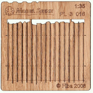 Maquette PL3-016 Clôture en bois type 16 Clôture en bois 1/35