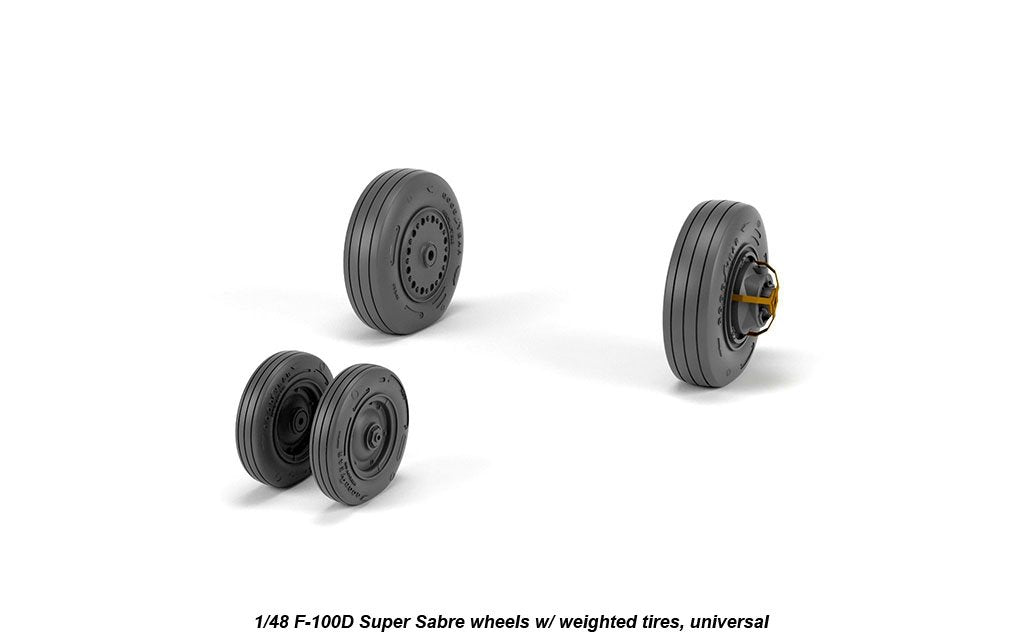 Armory Models AW48316 F-100D Super Sabre wheels w/ weighted tyres 1/48 – zdjęcie 3