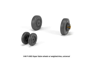 Armory Models AW48316 F-100D Super Sabre wheels w/ weighted tyres 1/48 – zdjęcie 3