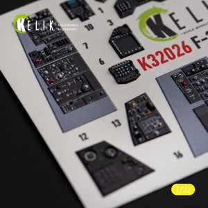 KELIK K32026 F-16I « Sufa » - décalcomanies 3D intérieures pour maquette Academy au 1/32 – immagine 6