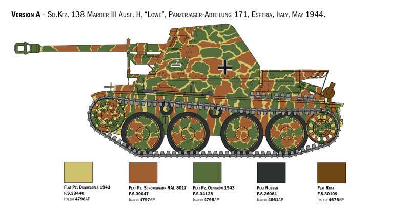 Italeri 6566 Marder III Ausf. H Sd. Kfz.138 1/35 – Bild 7
