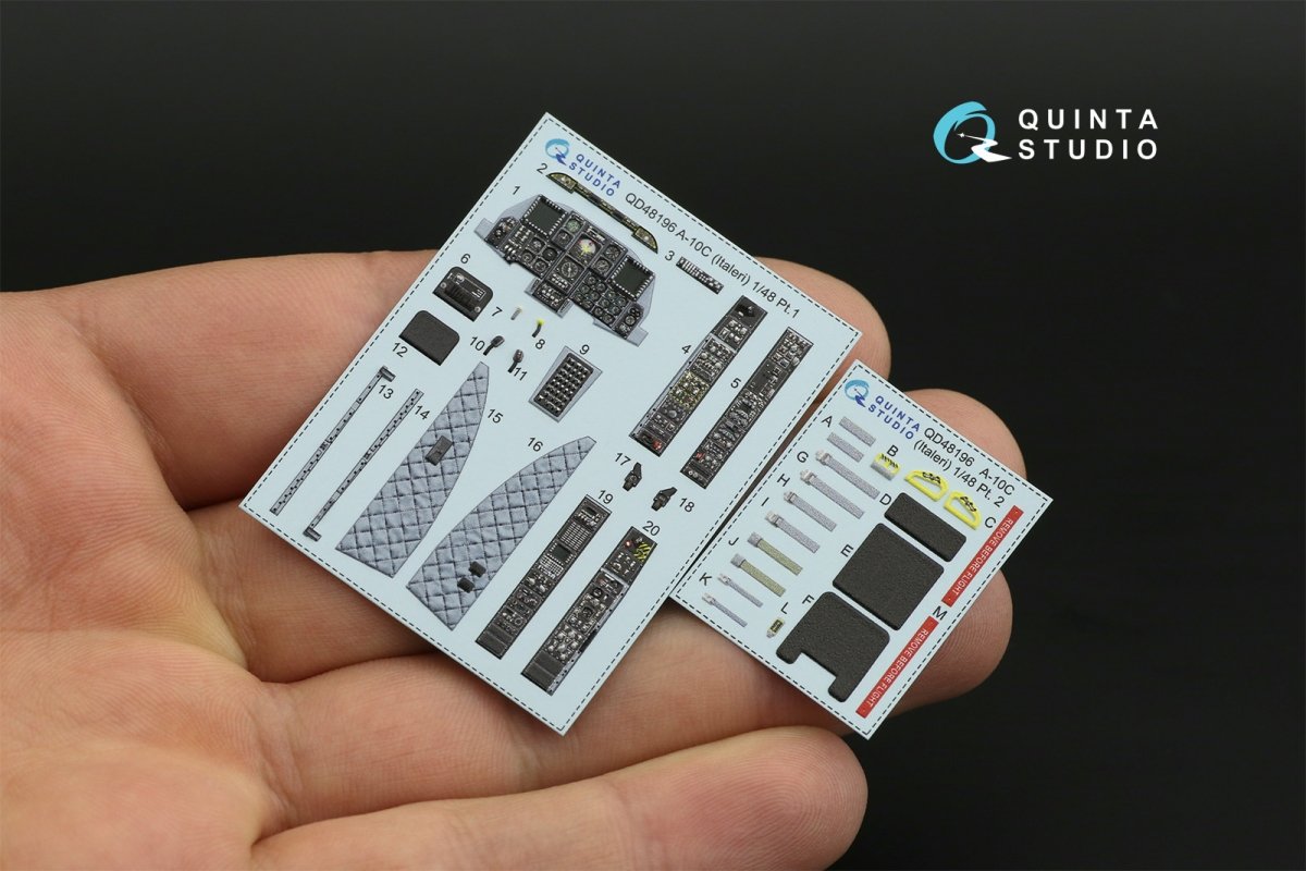 Quinta Studio QD48196 A-10C 3D-Printed &amp;amp; coloured Interior on decal paper (for Italeri ) 1/48 – zdjęcie 8